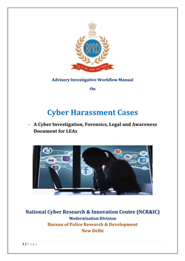 Investigative Workflow Manual on Cyber Harassment Cases