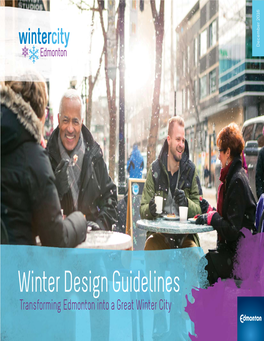 Winter Design Guidelines Transforming Edmonton Into a Great Winter City