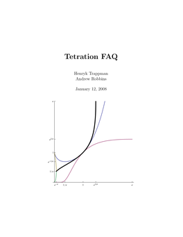 Tetration FAQ