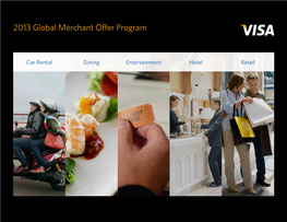 2013 Global Merchant Offer Program