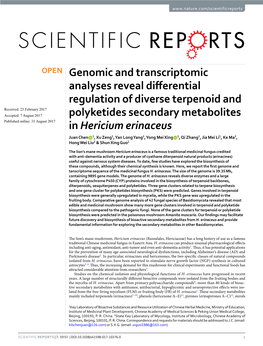 Genomic and Transcriptomic Analyses Reveal Differential Regulation Of