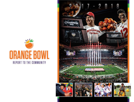 2017-18 Orange Bowl Report to the Community.Indd