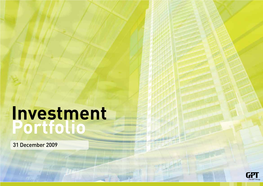 Investment Portfolio 31 December 2009