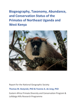 Butynski & Dejong -2017- Primates NE Uganda Kenya (PDF)