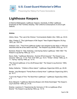 Lighthouse Keepers