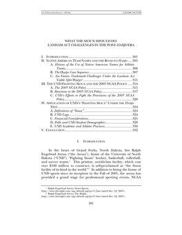 What the Sioux Should Do: Lanham Act Challenges in the Post-Harjo Era