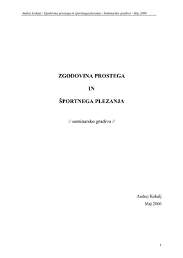 Zgodovina Športnega Plezanja, Andrej Kokalj, 2006