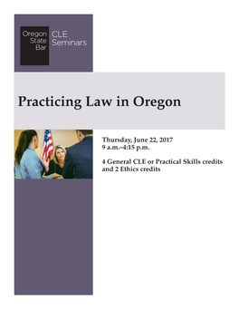 Practicing Law in Oregon