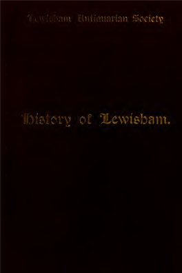 Proceedings of the Lewisham Antiquarian Society