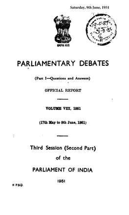 Parliamentary Debates