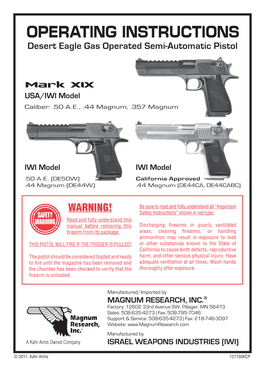 Operating Instructions Mark