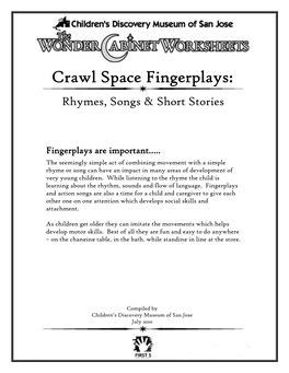 Crawlspace Rhymes, Songs & Short Stories