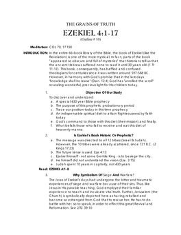 The Grains of Truth Ezekiel 4