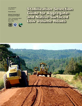 Stabilization Selection Guide for Aggregate & Native-Surfaced Low