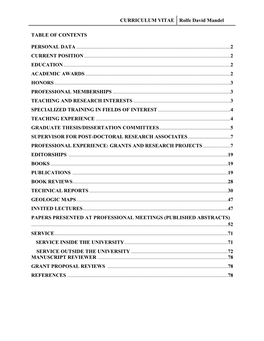 Rolfe Mandel CV 2