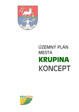 Územný Plán Mesta Krupina Koncept