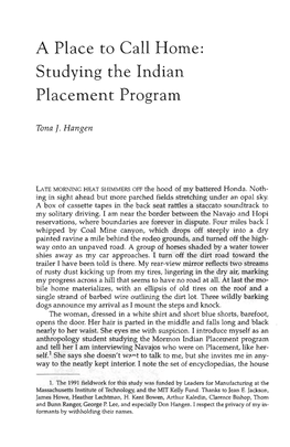 A Place to Call Home: Studying the Indian Placement Program