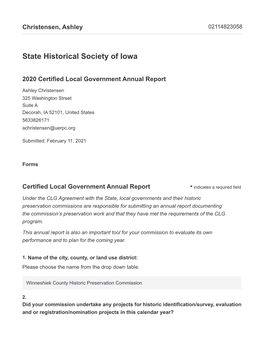2020 CLG Report