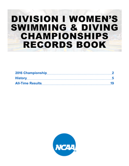 Division I Women's Swimming & Diving Championships