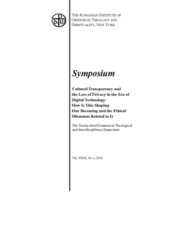 Symposium XXIII - 2016.Pdf