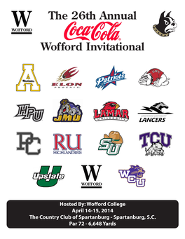 The 26Th Annual Wofford Invitational