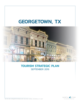 Georgetown, TX Tourism Strategic Plan