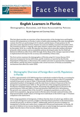 Florida Demographics, Outcomes, and State Accountability Policies