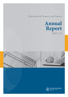 Department of Treasury and Finance Annual Report 2012–13