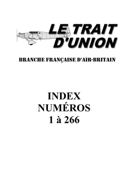 Index Des TU Du N1 Au N266