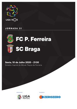 FC P. Ferreira SC Braga