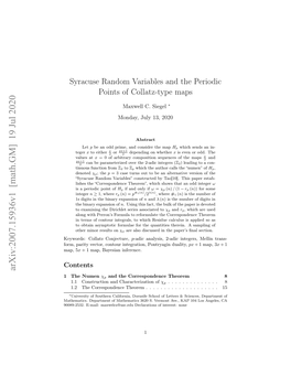 Syracuse Random Variables and the Periodic Points of Collatz-Type Maps