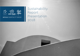 Sustainability Report Presentation 2018