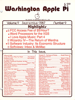 Washington Apple Pi Journal, September 1987
