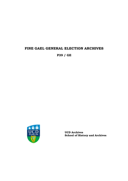 Fine Gael General Election Archives