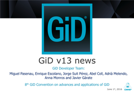 Gid V13 News