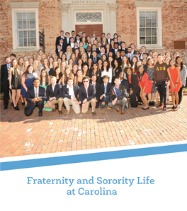 Fraternity and Sorority Life at Carolina