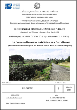 La Campagna Romana Tra La Via Nettunense E L'agro Romano