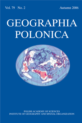 Geographia Polonica Vol. 79 No. 2