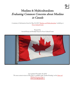 Evaluating Common Concerns About Muslims in Canada