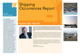 Shipping Occurrences Report