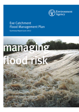 Exe Catchment Flood Management Plan Summary Report June 2012 Managing Flood Risk We Are the Environment Agency