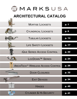 Mortise Locksets P