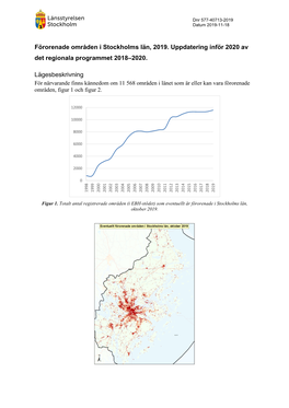 Förorenade Områden I Stockholms Län 2020, Uppdatering 2019-11-18. Pdf