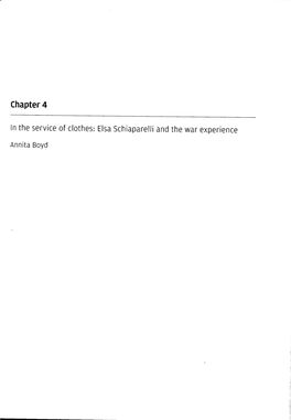 Elsa Schiaparelli and the War Experience