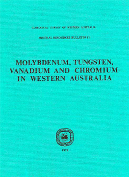 Olyb ~ Enum , Tungsten, Vanadium and Chromium in Western Australia