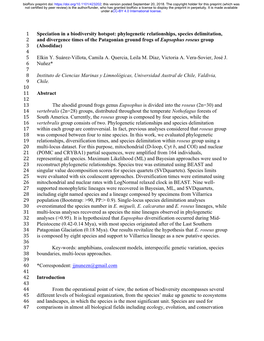 Phylogenetic Relationships, Species Delimitation, And