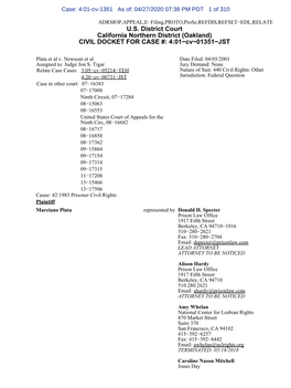 US District Court California Northern District
