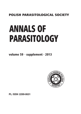 POLISH PARASITOLOGICAL SOCIETY Volume 59 · Supplement