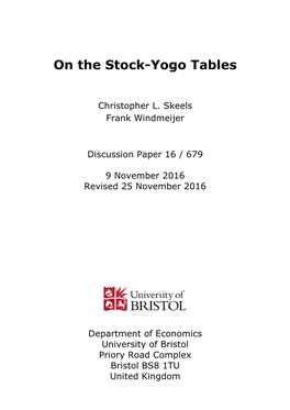 On the Stock-Yogo Tables