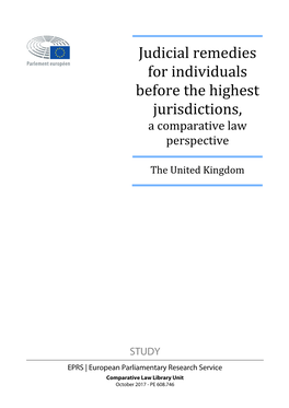 Judicial Remedies for Individuals Before the Highest Jurisdictions, a Comparative Law Perspective